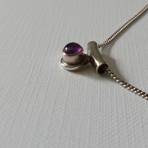 Sajen sterling silver amethyst necklace - Picture 3 of 7